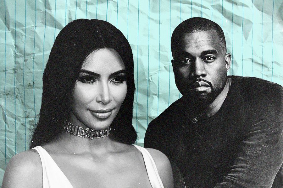 Kim Kardashian dan Kanye West (Jovi Arnanda/Skor.id).