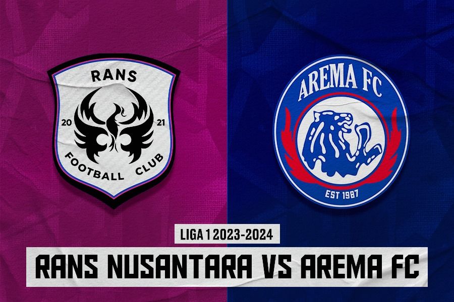 Cover pertandingan Rans Nusantara vs Arema FC pada pekan ke-25 Liga 1 2023-2024. (Dede Sopatal Mauladi/Skor.id)