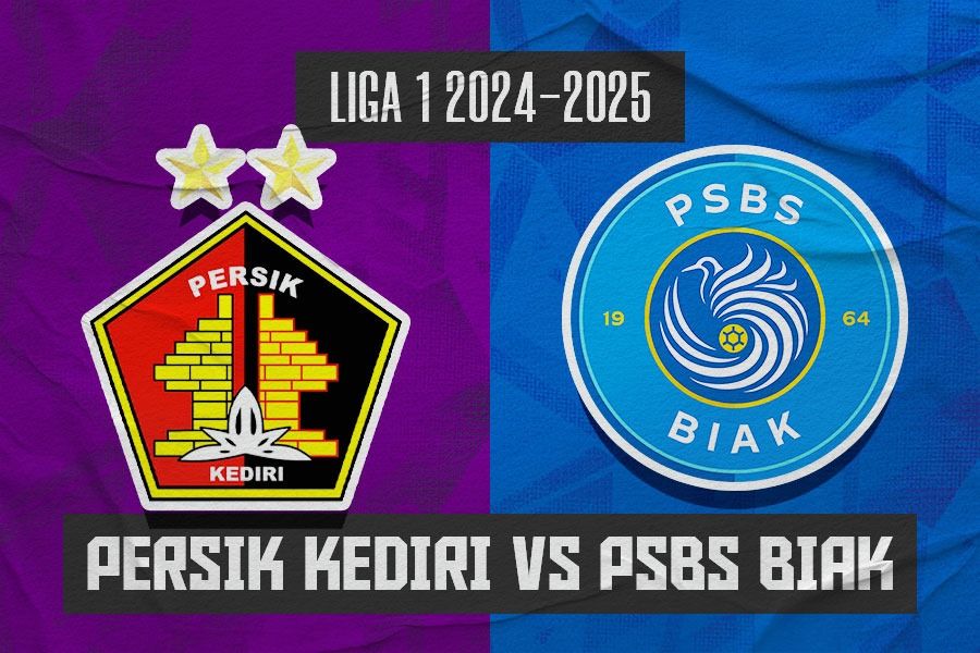 Persik Kediri vs PSBS Biak. (Jovi Arnanda/Skor.id)