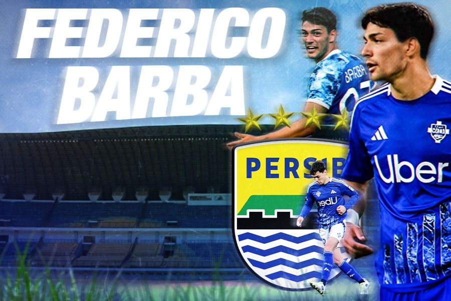 Federico Barba, calon pemain asing Persib Bandung. (Grafis: Kevin Bagus Prinusa/Skor.id)