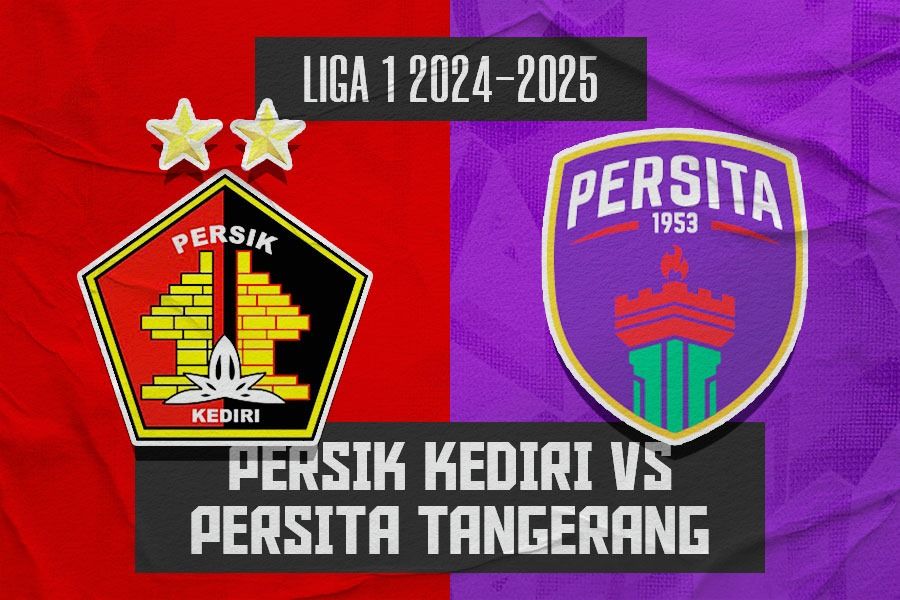 Persik Kediri vs Persita Tangerang. (Hendy Andika/Skor.id)