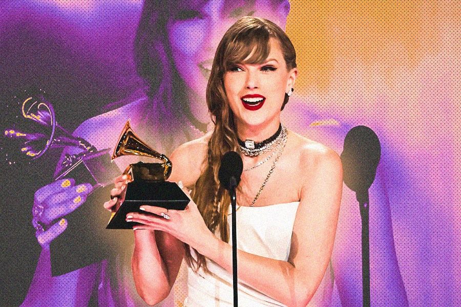 Taylor Swift memenangkan dua Grammy Awards 2024 (Hendy Andika/Skor.id).