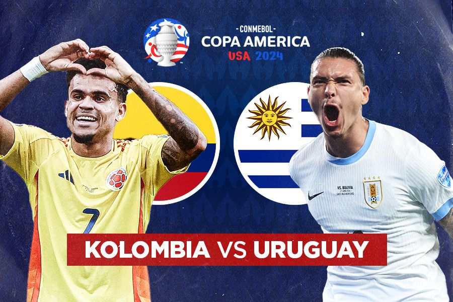 Semifinal Copa America 2024, Kolombia vs Uruguay. (Jovi Arnanda/Skor.id)
