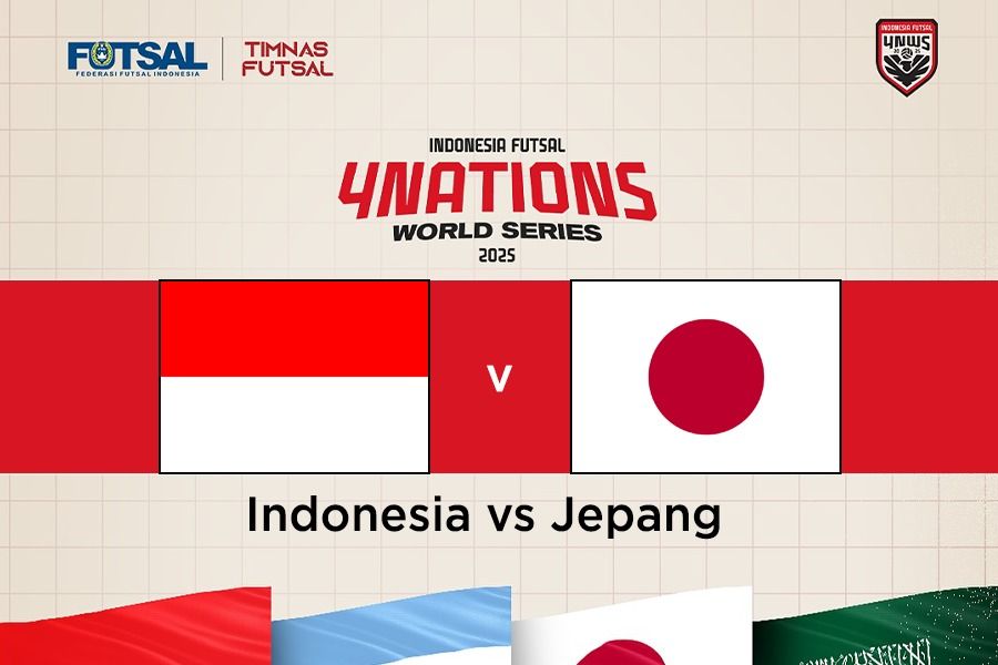 Timnas Futsal Indonesia vs Jepang di 4 Nations World Series 2025. (Rahmat Ari Hidayat/Skor.id)