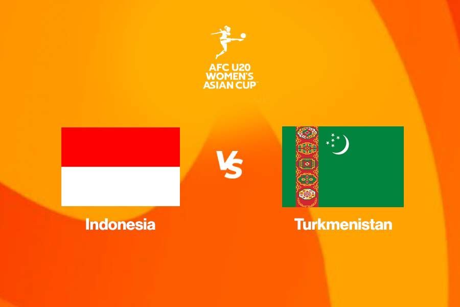 Timnas Putri U-20 Indonesia vs Turkmenistan U-20 di Kualifikasi Piala Asia Wanita U-20 2026. (Grafis: Deni Sulaeman/Skor.id)