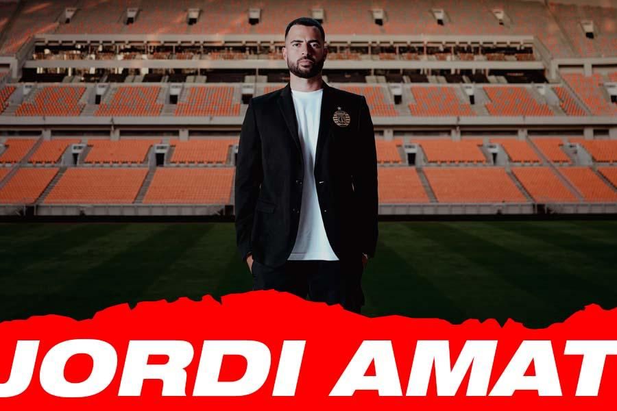 Bek Persija Jakarta, Jordi Amat. (Foto: Dok. Persija/Grafis: Deni Sulaeman/Skor.id)