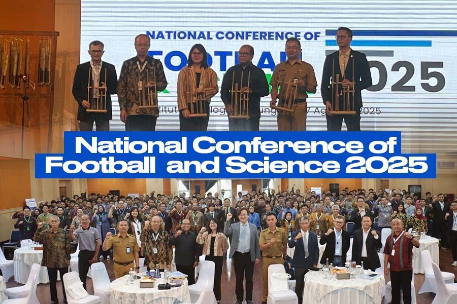 National Conference of Football and Science 2025 digelar di ITB, Bandung, 25-27 Agustus 2025. (Foto: Dok. Grha Gemah Nusa/Grafis: Deni Sulaeman/Skor.id)