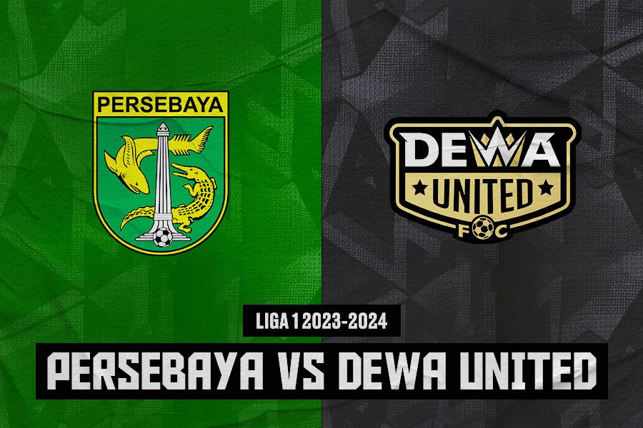 Cover Persebaya vs Dewa United. (Jovi Arnanda/Skor.id)