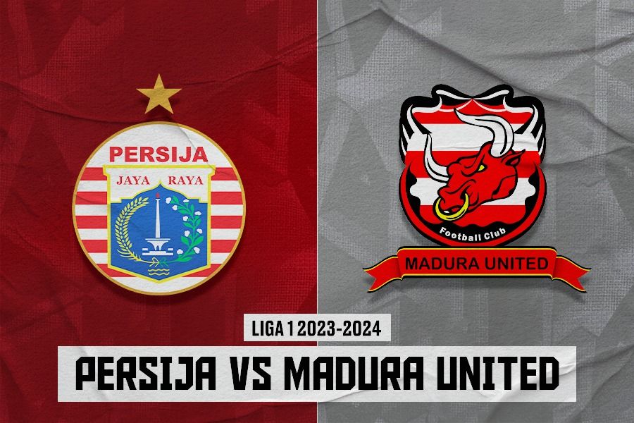 Cover pertandingan Persija Jakarta vs Madura United pada pekan ke-25 Liga 1 2023-2024. (Dede Sopatal Mauladi/Skor.id)