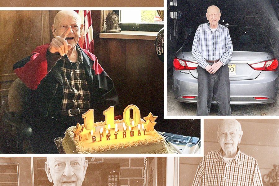 Vincent Dransfield, kakek berusia 110 tahun yang masih segar bugar dan menyetir mobil sendiri tiap hari (Jovi Arnanda/Skor.id).