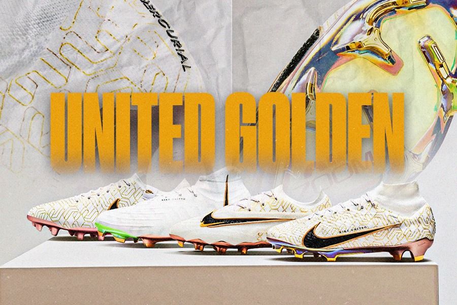 Nike Luncurkan Sepatu Bertapak Emas United Golden Pack Edisi Terbatas