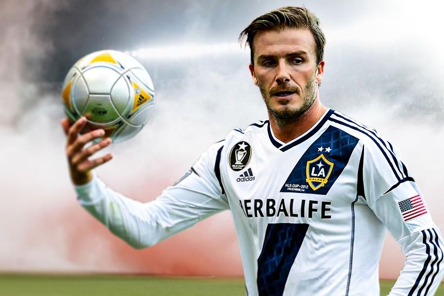 David Beckham saat bermain di LA Galaxy. (Rahmat Ari Hidayat/Skor.id)