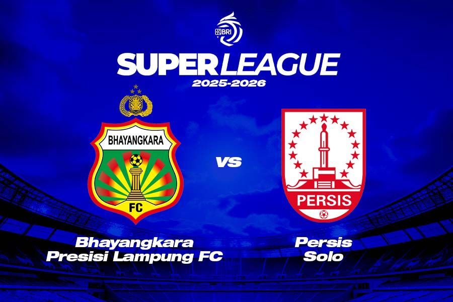 Bhayangkara Presisi Lampung FC vs Persis Solo di Super League 2025-2026. (Grafis: Deni Sulaeman/Skor.id)