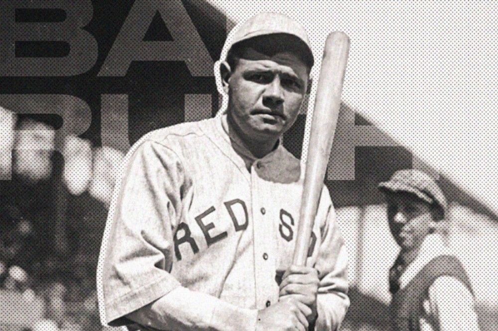 Legenda bisbol AS, Babe Ruth, saat memperkuat Boston Red Sox (Hendy Andika/Skor.id).