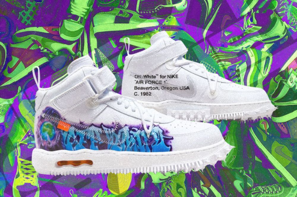 Virgil Abloh Akan Rilis Sneakers Off-White x Nike Air Force 1 Mid Grafitti pada 2024