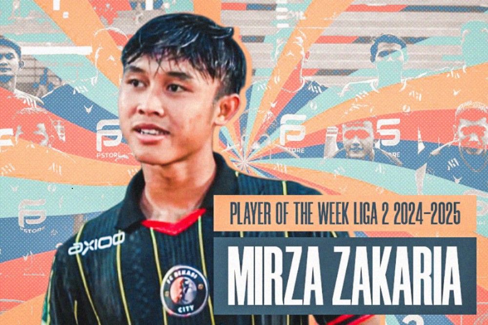 Pemain FC Bekasi City, Mirza Zakaria. (Foto: Dok. FC Bekasi City/Grafis: Hendy Andika/Skor.id)