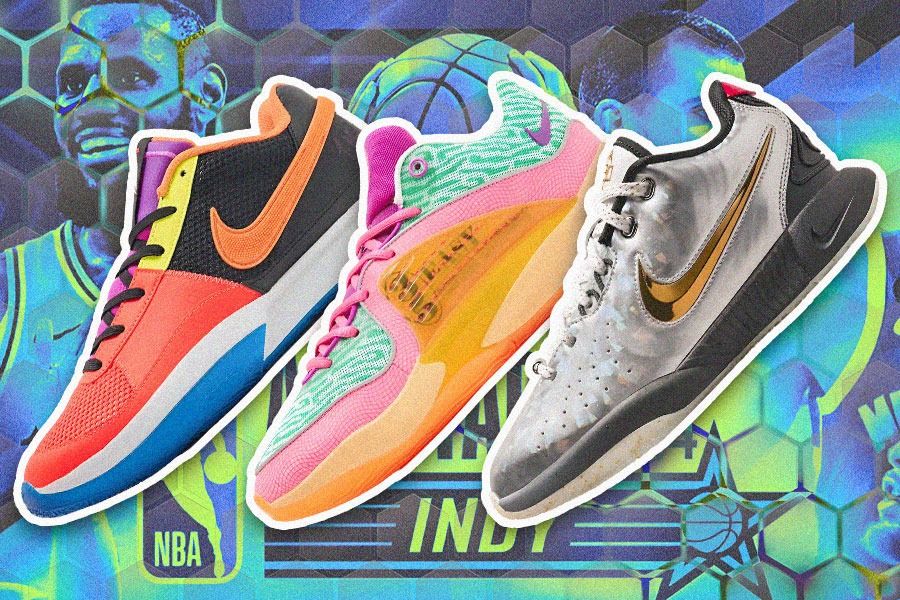 Ki-ka: Nike JA 1 "All Star“, Nike KD 16 "All Star", dan Nike LeBron 21 GS "All Star" (Hendy Andika/Skor.id).jpeg