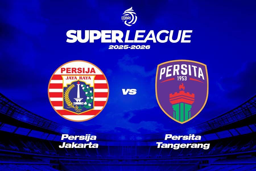 Persija Jakarta vs Persita Tangerang di Super League 2025-2026. (Grafis: Deni Sulaeman/Skor.id)