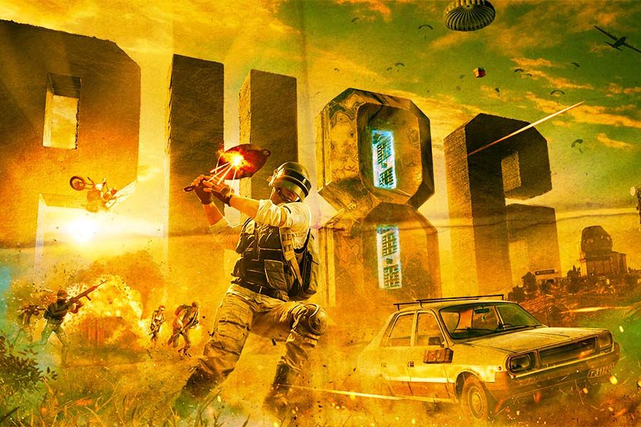 Ilustrasi Cover PUBG Mobile. (Deni Sulaeman/Skor.id)