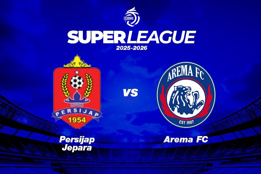 Persijap Jepara vs Arema FC di Super League 2025-2026. (Grafis: Kevin Bagus Prinusa/Skor.id)