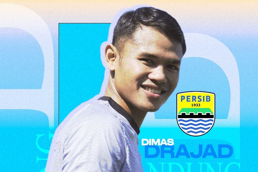 Dimas Drajad (Persib). (Foto: Persib/Grafis: Rahmat Ari Hidayat/Skor.id)