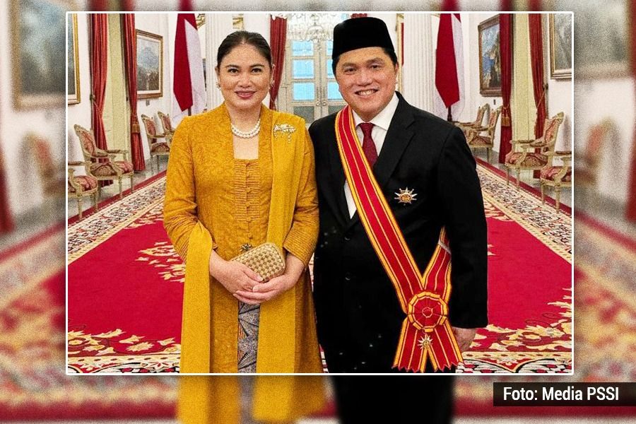 Ketum PSSI Erick Thohir Dianugerahi Tanda Kehormatan oleh Presiden Jokowi