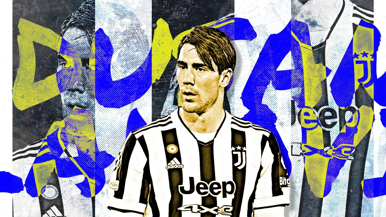 Cover Dusan Vlahovic (Juventus). (Dede Mauladi/Skor.id)