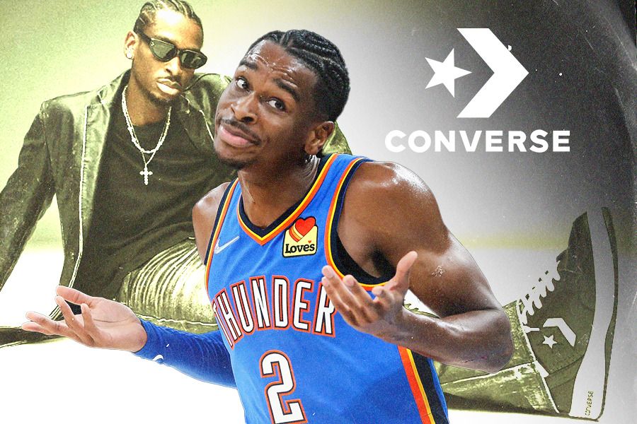 Pemain Oklahoma City Thunder, Shai Gilgeous-Alexander, bekerja sama dengan Converse sejak 2020 (Jovi Arnanda/Skor.id).