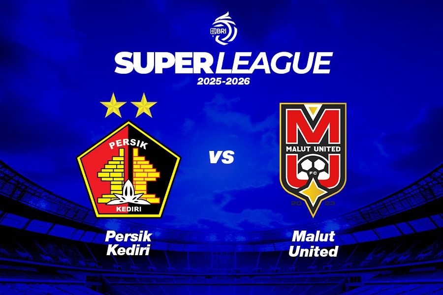 Persik Kediri vs Malut United di Super League 2025-2026. (Grafis: Kevin Bagus Prinusa/Skor.id)