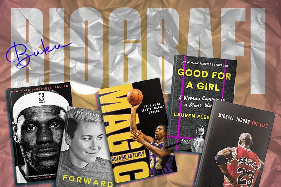 Kiri ke kanan: Lebron, Forward, Magic, Good for a Girl, dan Michael Jordan: The Life (Yusuf/Skor.id).