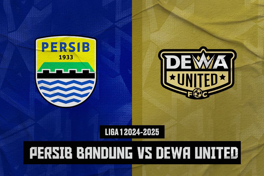 Persib vs Dewa United. (Jovi Arnanda/Skor.id)