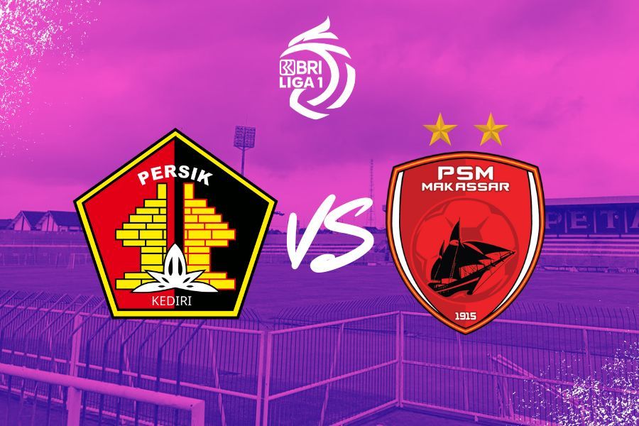 Persik Kediri vs PSM Makassar. (Deni Sulaeman/Skor.id)