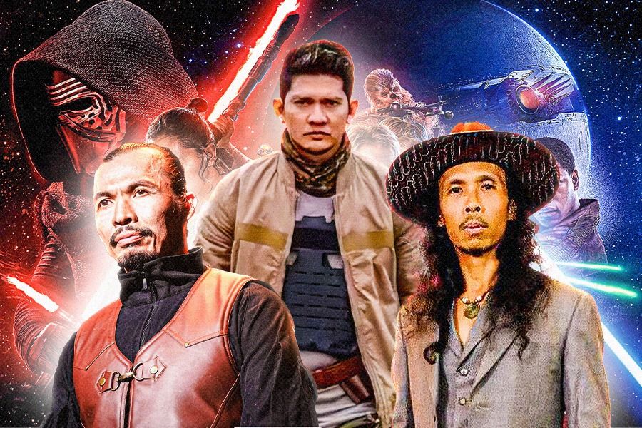 Kiri ke kanan: Cecep Arif Rahman, Iko Uwais, dan Yayan Ruhian pernah berperan dalam salah satu sekuel film Star Wars (Dede Sopatal Mauladi/Skor.id).
