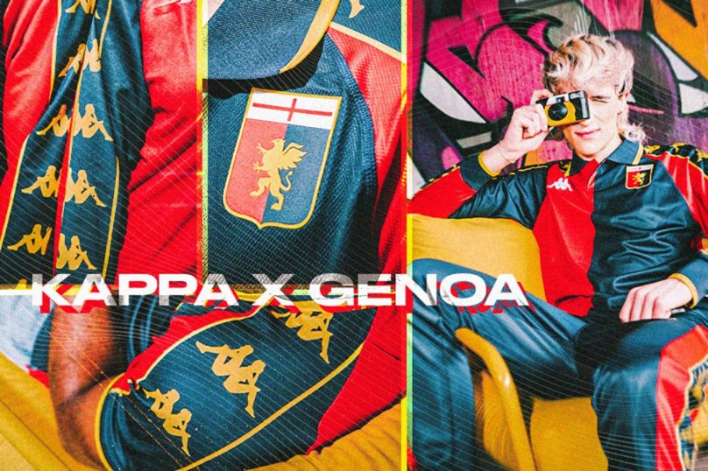 Jersey keempat Genoa dari Kappa memberi penghormatan kepada jersey kandang Genoa musim 1999-2000 (Hendy Andika/Skor.id).