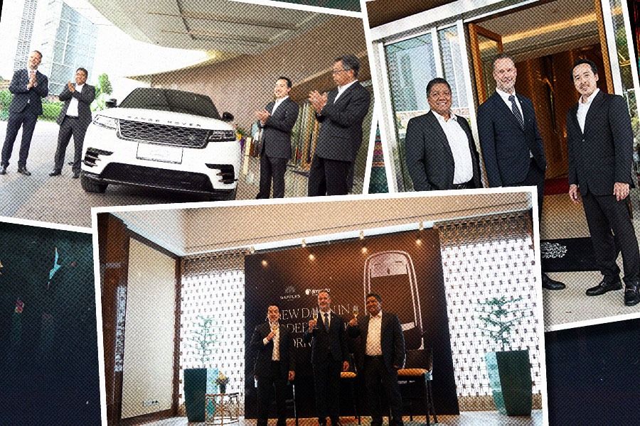 Kolaborasi Raffles Jakarta dan PT JLM Auto Indonesia resmikan layanan mewah antar-jemput dari bandara ke hotel menggunakan Range Rover (Yusuf/Skor.id).