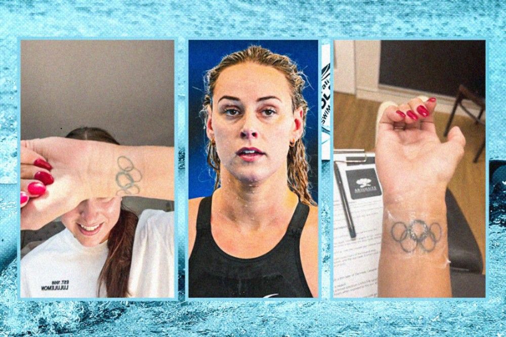 Perenang Australia peraih emas Olimpiade, Brianna Throssell, memutuskan menghapus tato cincin Olimpiade di pergelangan tangannya (Hendy Andika/Skor.id).