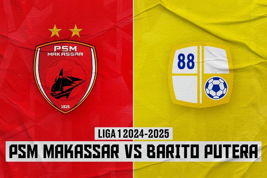 PSM Makassar vs Barito Putera. (Rahmat Ari Hidayat/Skor.id)