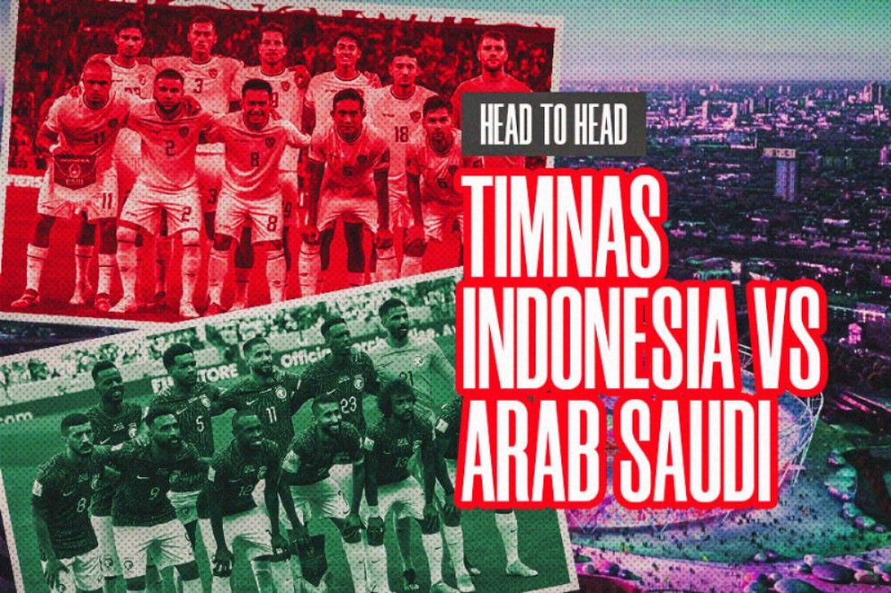 Head to Head Timnas Indonesia vs Arab Saudi: Garuda Kalah Telak