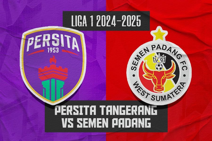 Persita Tangerang vs Semen Padang. (Hendy Andika/Skor.id)