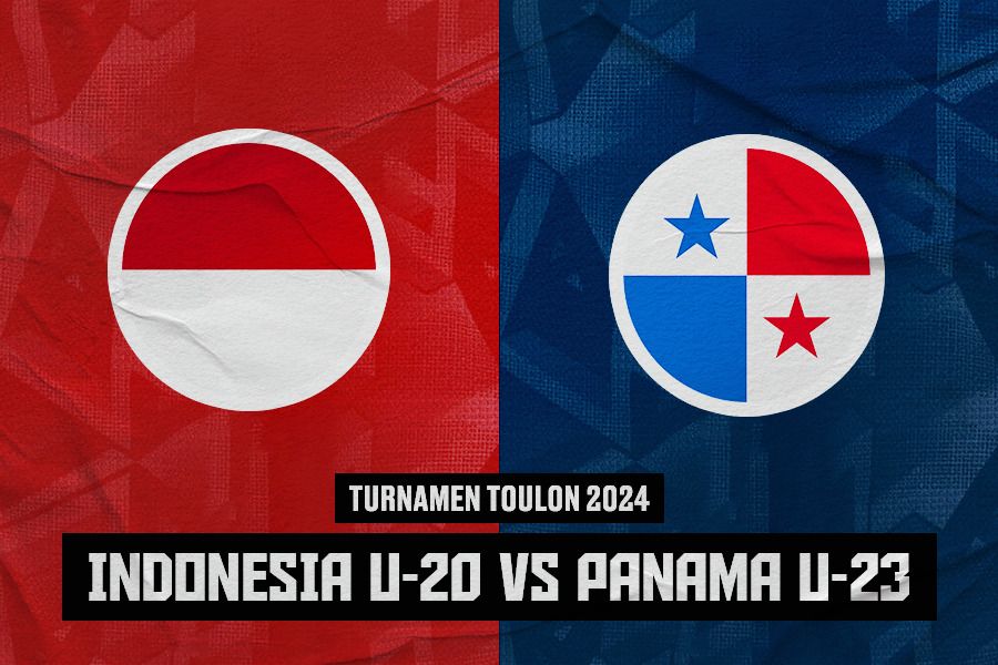 Indonesia U-20 vs Panama U-23. (Jovi Arnanda/Skor.id)