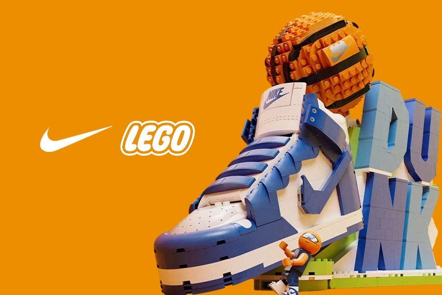 LEGO x Nike Dunk. (Grafis: Deni Sulaeman/Skor.id)