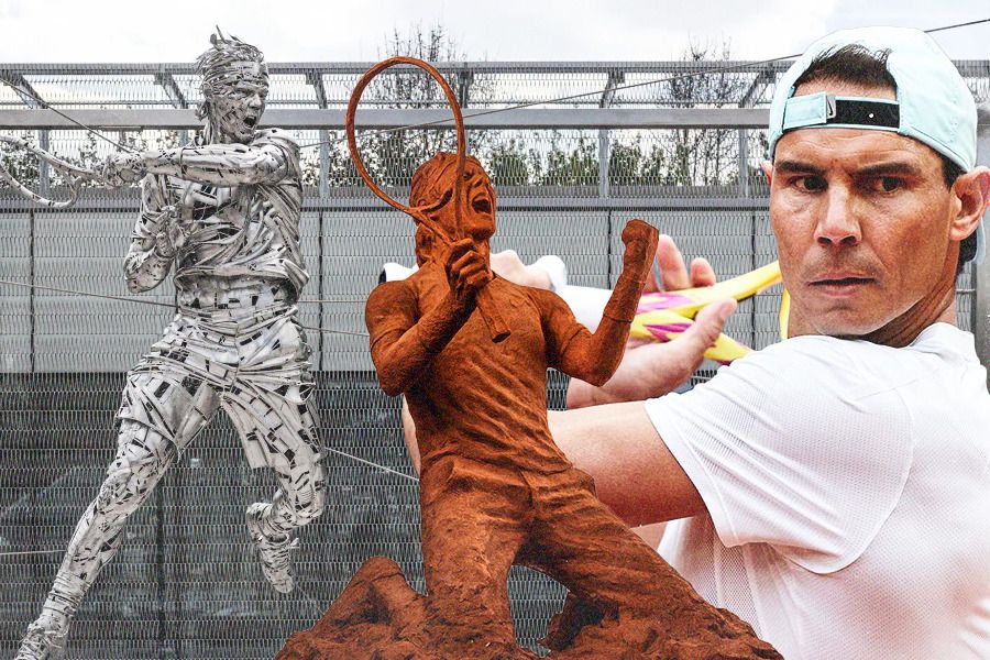 Patung-patung Rafael Nadal (Jovi Arnanda/Skor.id).