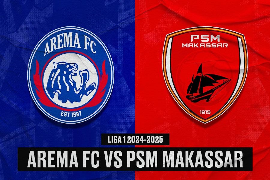 Arema FC vs PSM Makassar. (Yusuf/Skor.id)