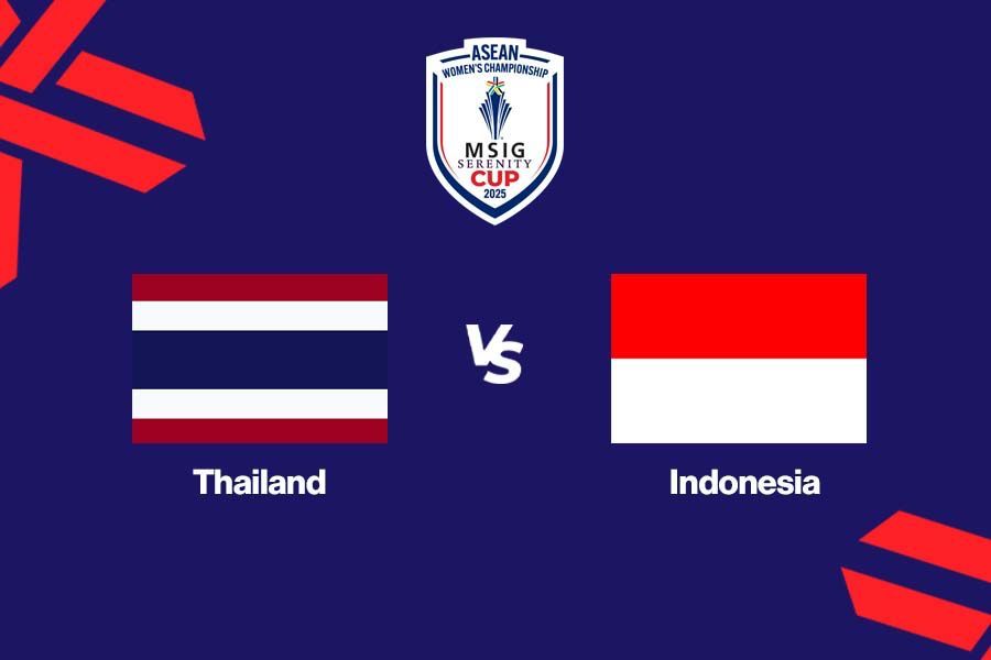 Thailand vs Indonesia di Piala AFF Wanita 2025 (ASEAN Women’s Championship 2025). (Grafis: Deni Sulaeman/Skor.id)
