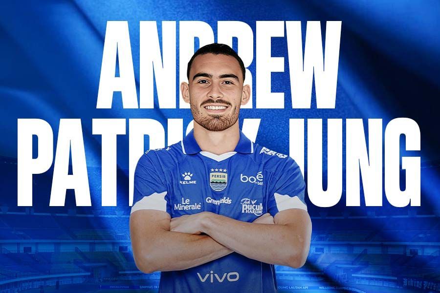 Andrew Patrick Jung (Andrew Jung), Persib Bandung. (Foto: Dok. Persib/Grafis: Deni Sulaeman/Skor.id)