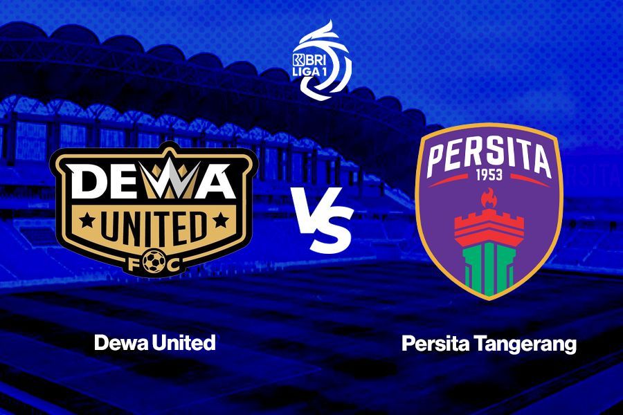 Dewa United vs Persita Tangerang. (Deni Sulaeman/Skor.id)