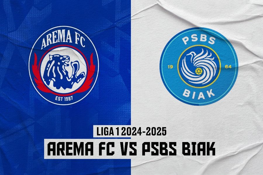 Arema FC vs PSBS Biak. (Rahmat Ari Hidayat/Skor.id)