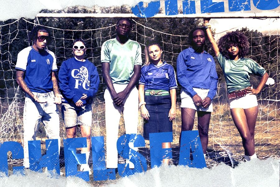 The Chelsea Collection terinspirasi outfit Chelsea tahun 1980-an (M.Yusuf/Skor.id).