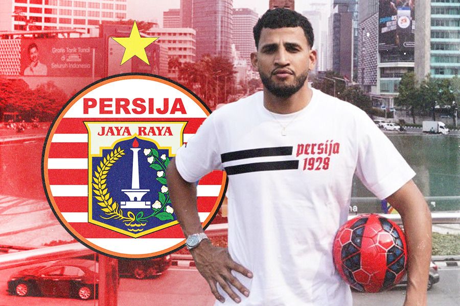 Pedro Dias (Persija Jakarta). (Fofo: Media Persija/Grafis/Jovi Arnanda/Skor.id)