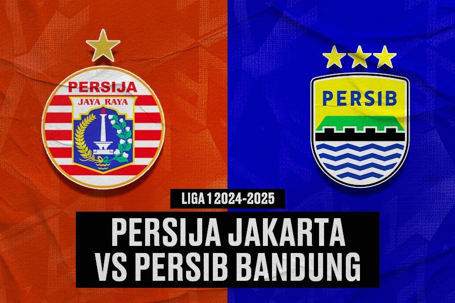 Persija Jakarta vs Persib Bandung. (Yusuf/Skor.id)